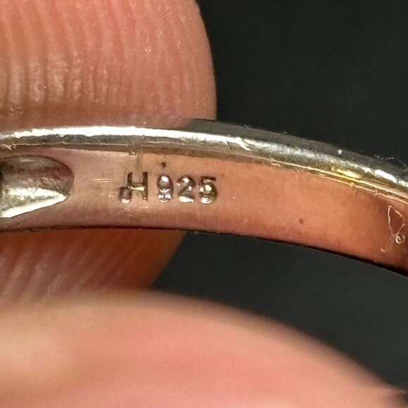 VTG Sterling Silver 925 Cubic Zirconia Pave Set Band 2.25mm Ring Size 6.5 - Picture 7 of 10